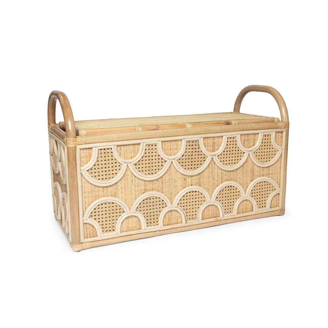 Rattan Storage Bench