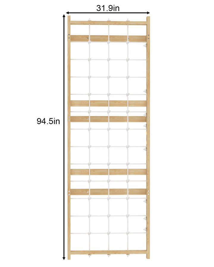 Walnut Modular 9-in-1 Swedish Ladder Wall Gym – Indoor Climber for Kids & Toddlers