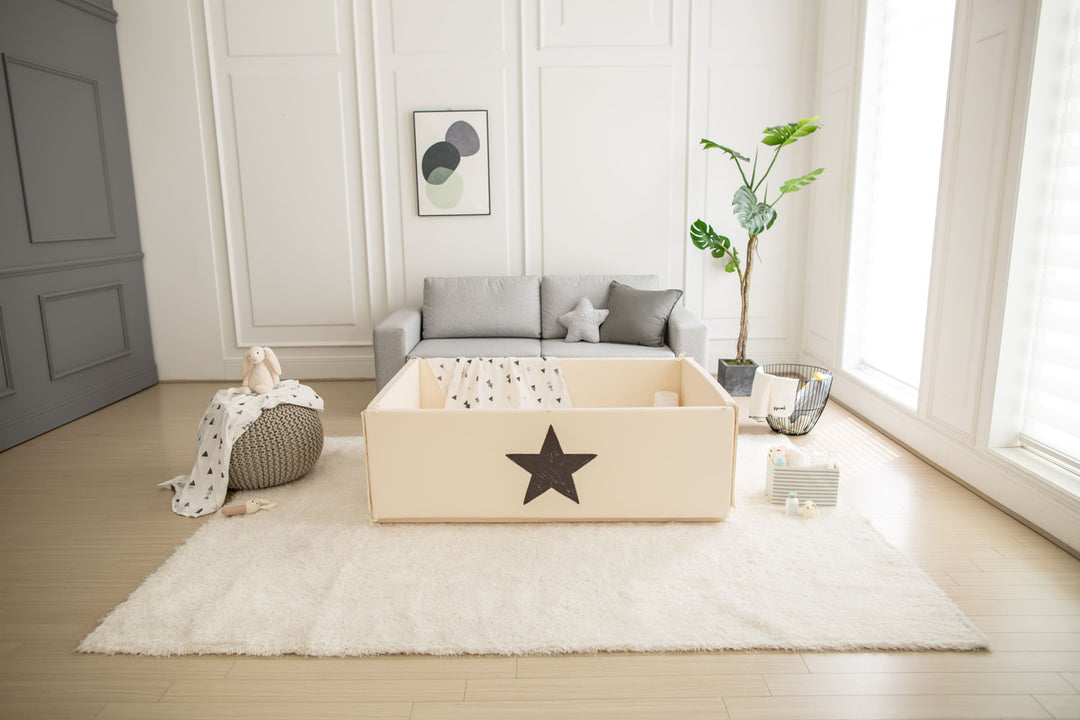 Ggumbi Lucky Star Bumper Play Room - Ivory (XL)