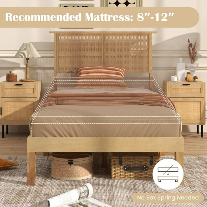 Kids Rattan Bed - TWIN SIZE
