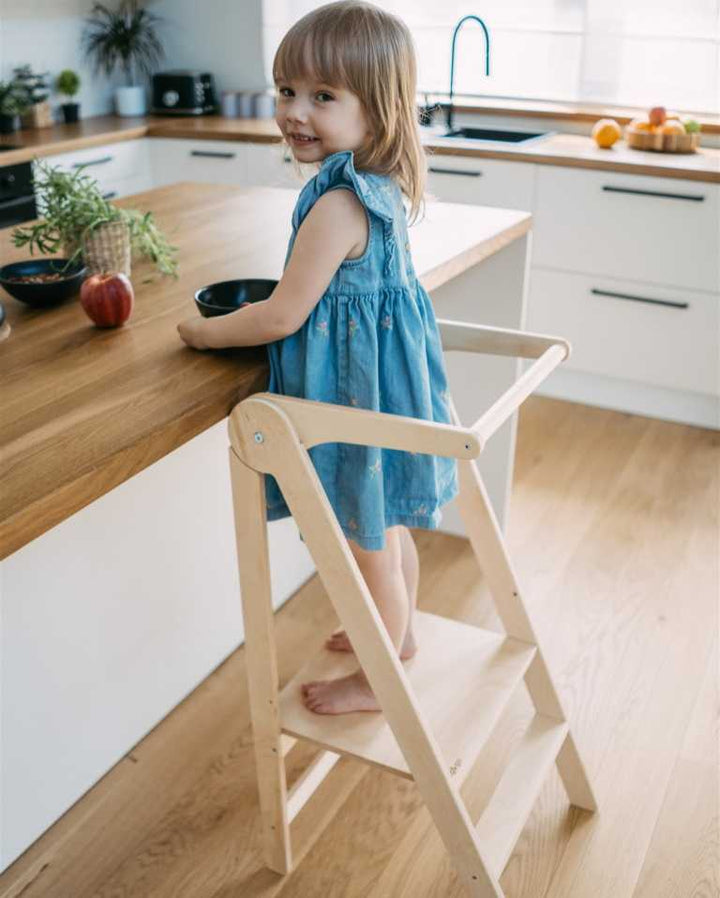 Adjustable Foldable Kitchen Helper / Learning Tower - Ultra Slim